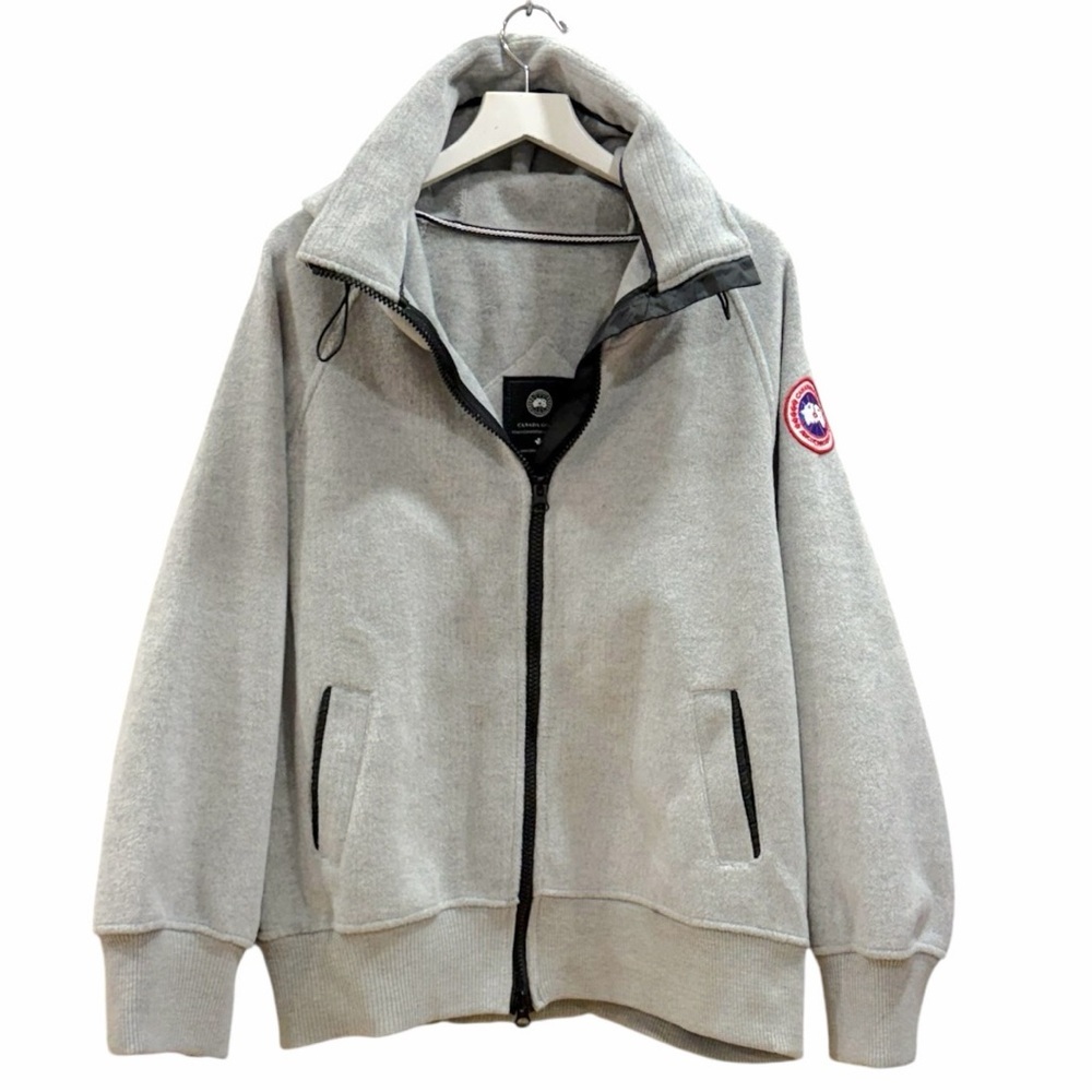 Canada Goose Women’s Kind Fleece Chilliwack Bomber Mist Grey Size XL - Picture 2 of 15